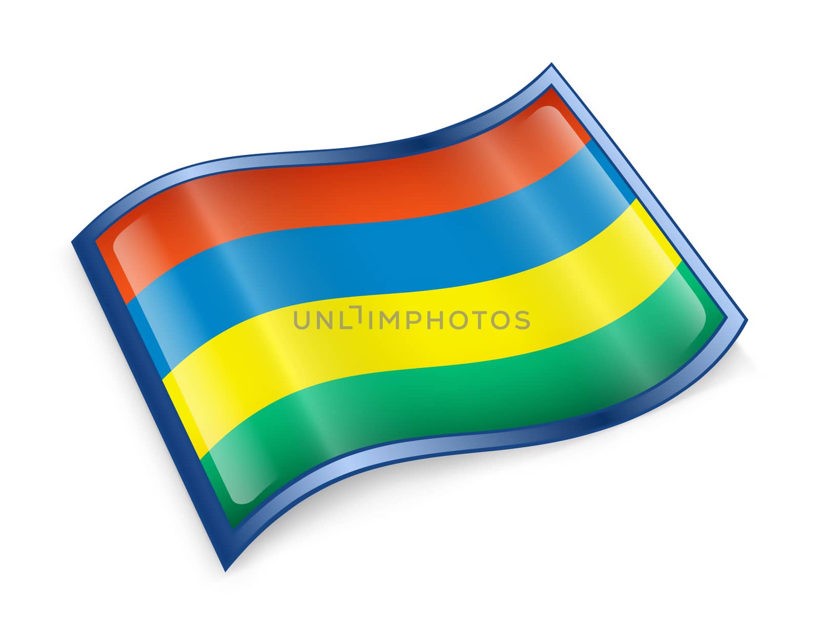 Mauritius Flag icon. by zeffss