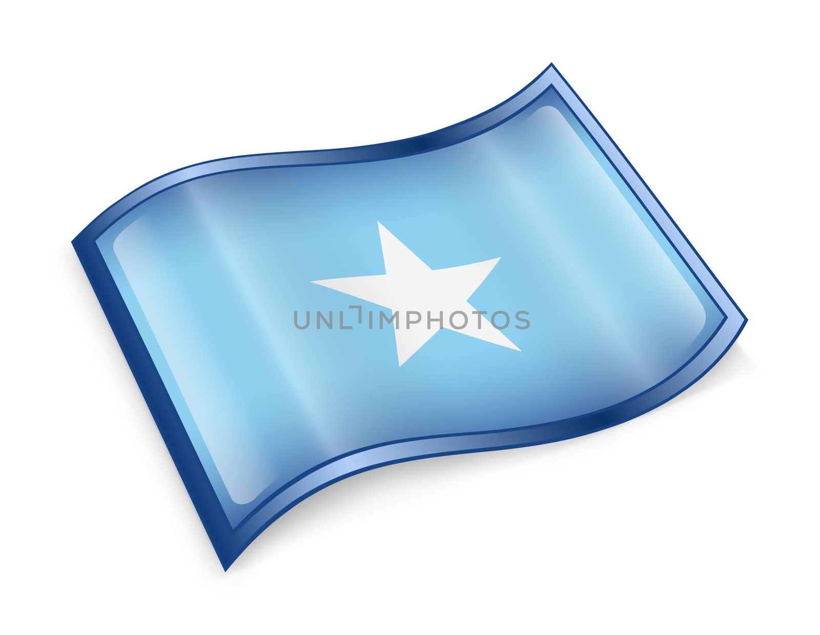 Somali flag icon. by zeffss