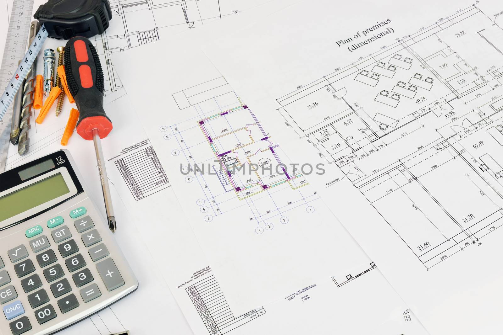 Construction drawings. Desk builder by cherezoff