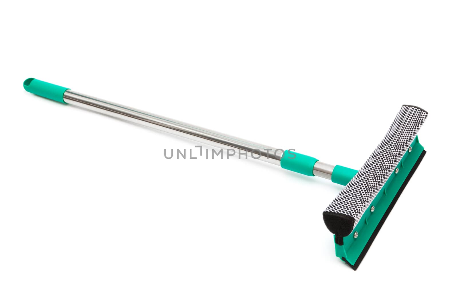 mop for cleaning windows on a white background