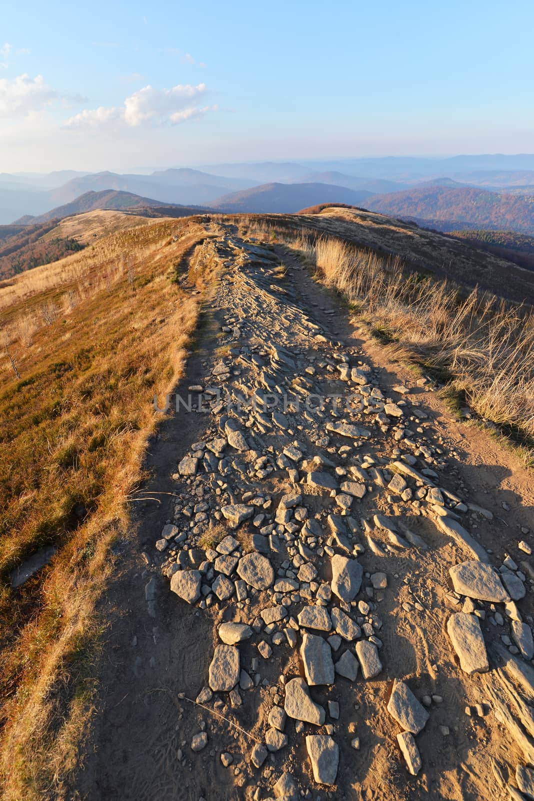 Autumn in mountains- Bieszczadzki National Park in Poland