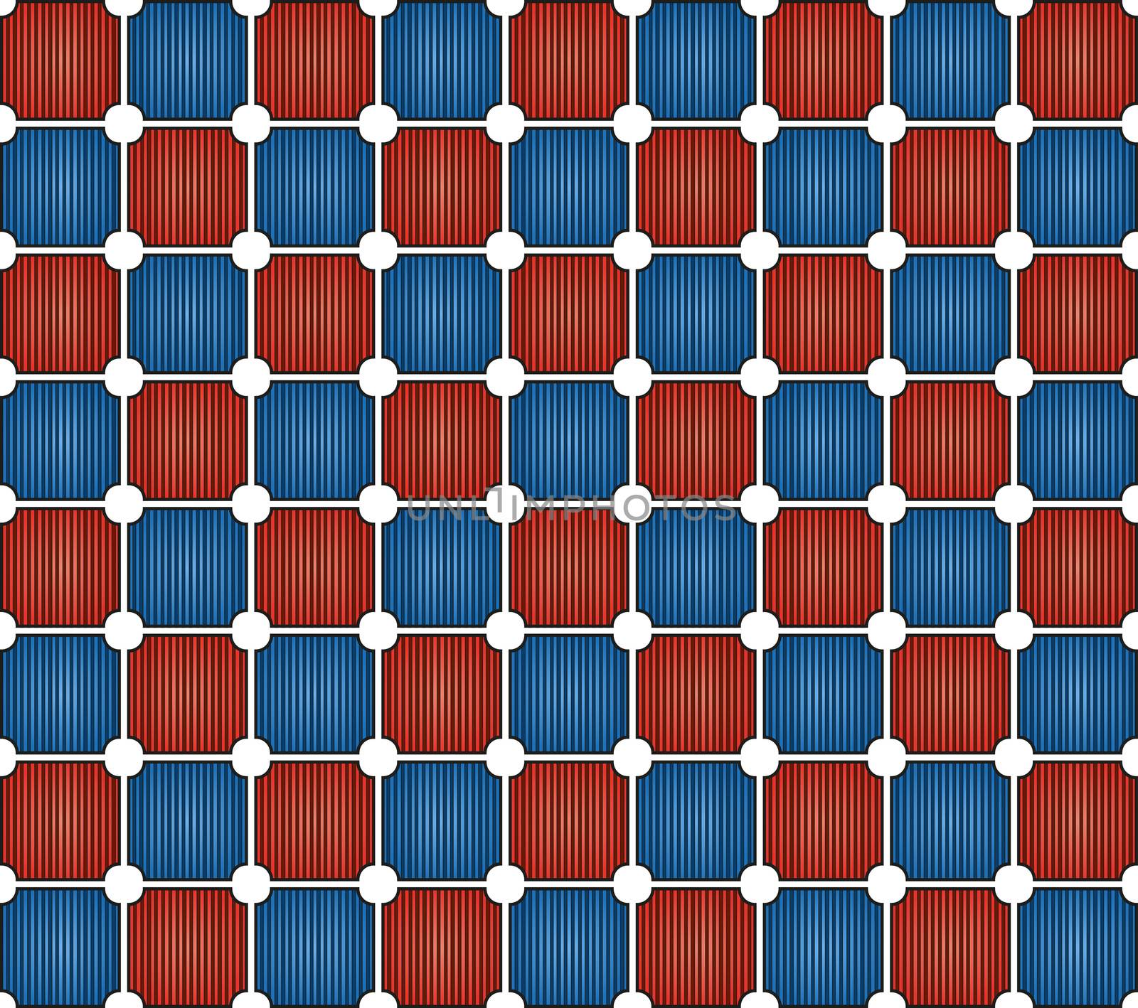 background or fabric abstract red and blue retro cassette pattern