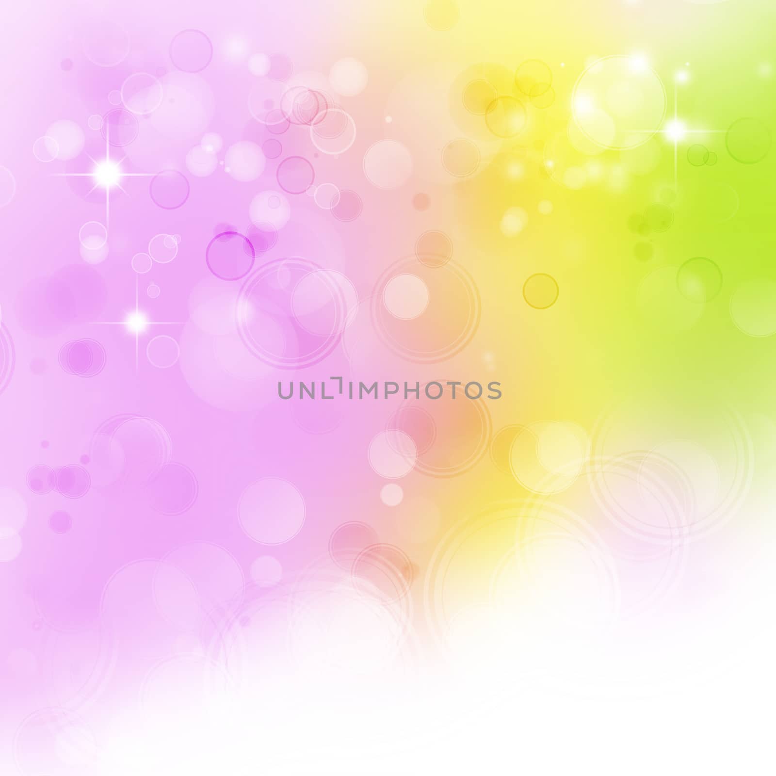 Pink, yellow and green abstract background