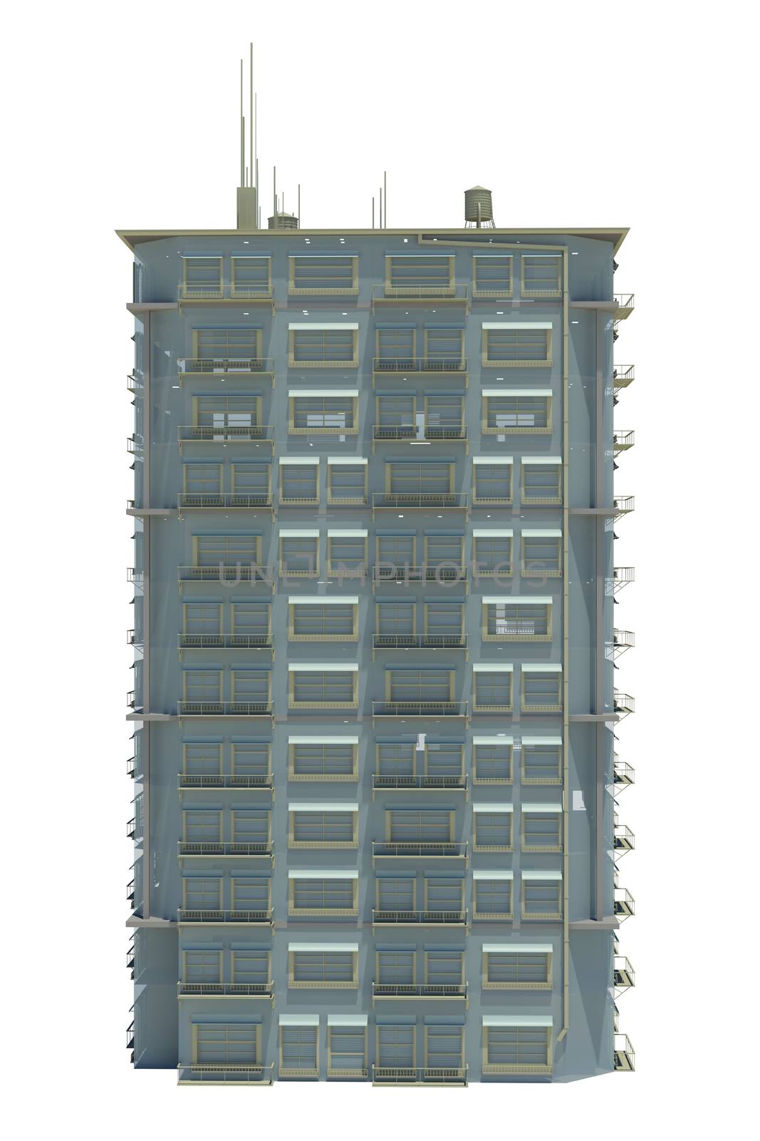 Highly detailed building by cherezoff