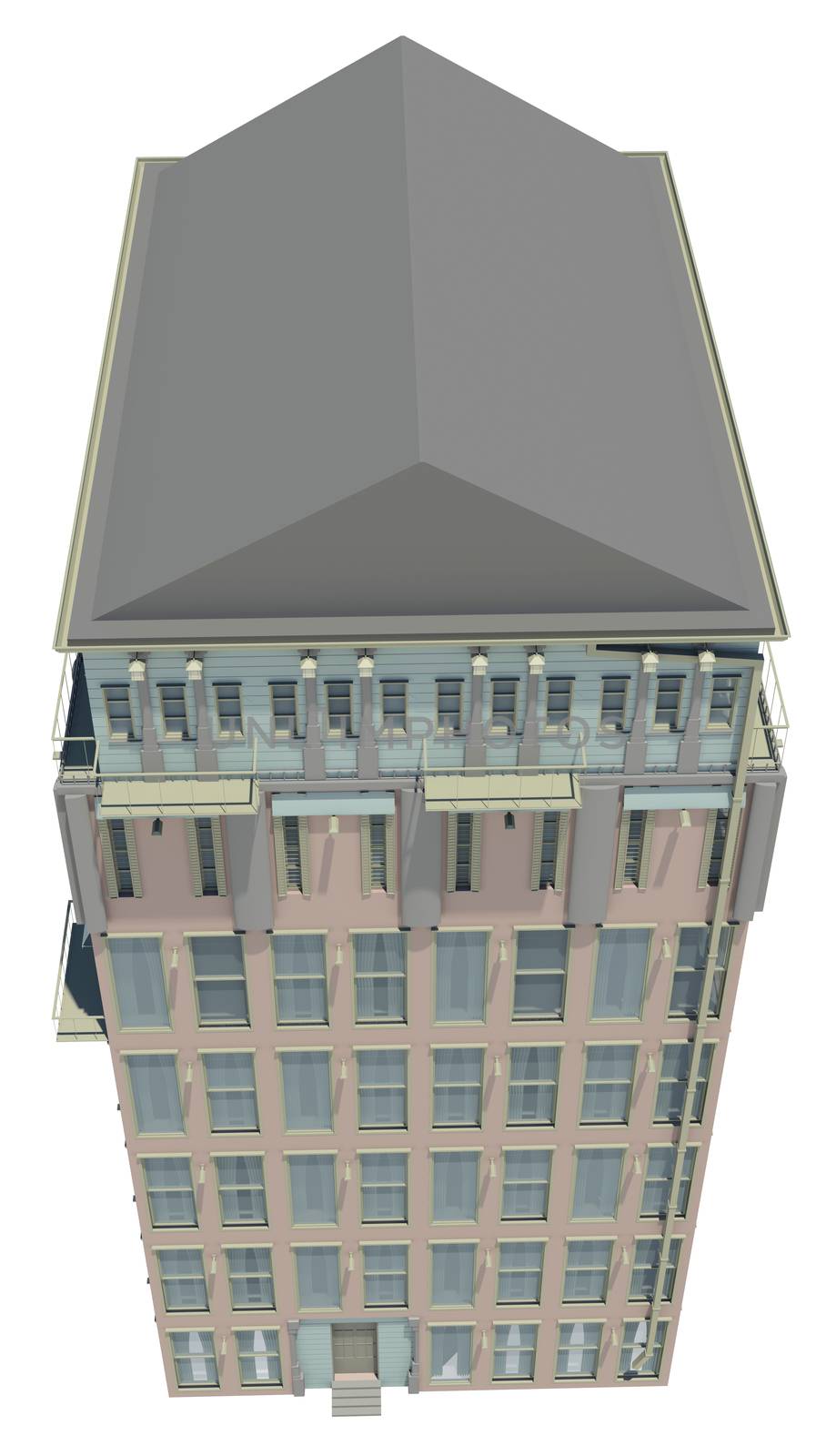 Highly detailed building by cherezoff