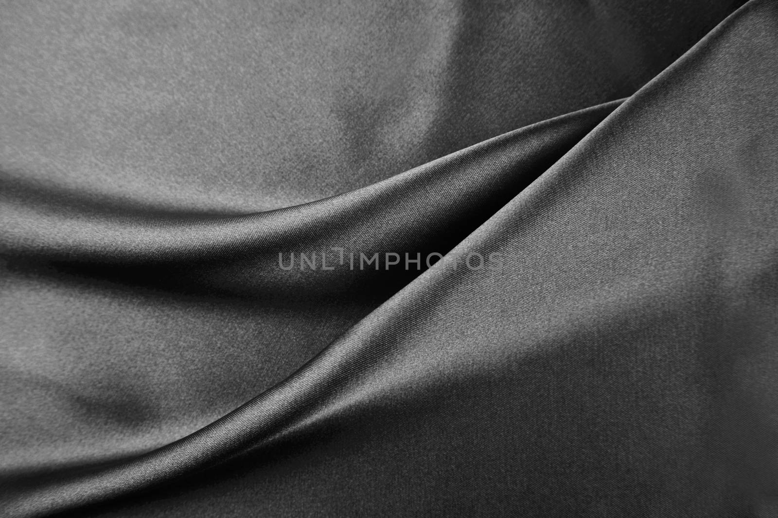 Closeup of rippled silk fabric
