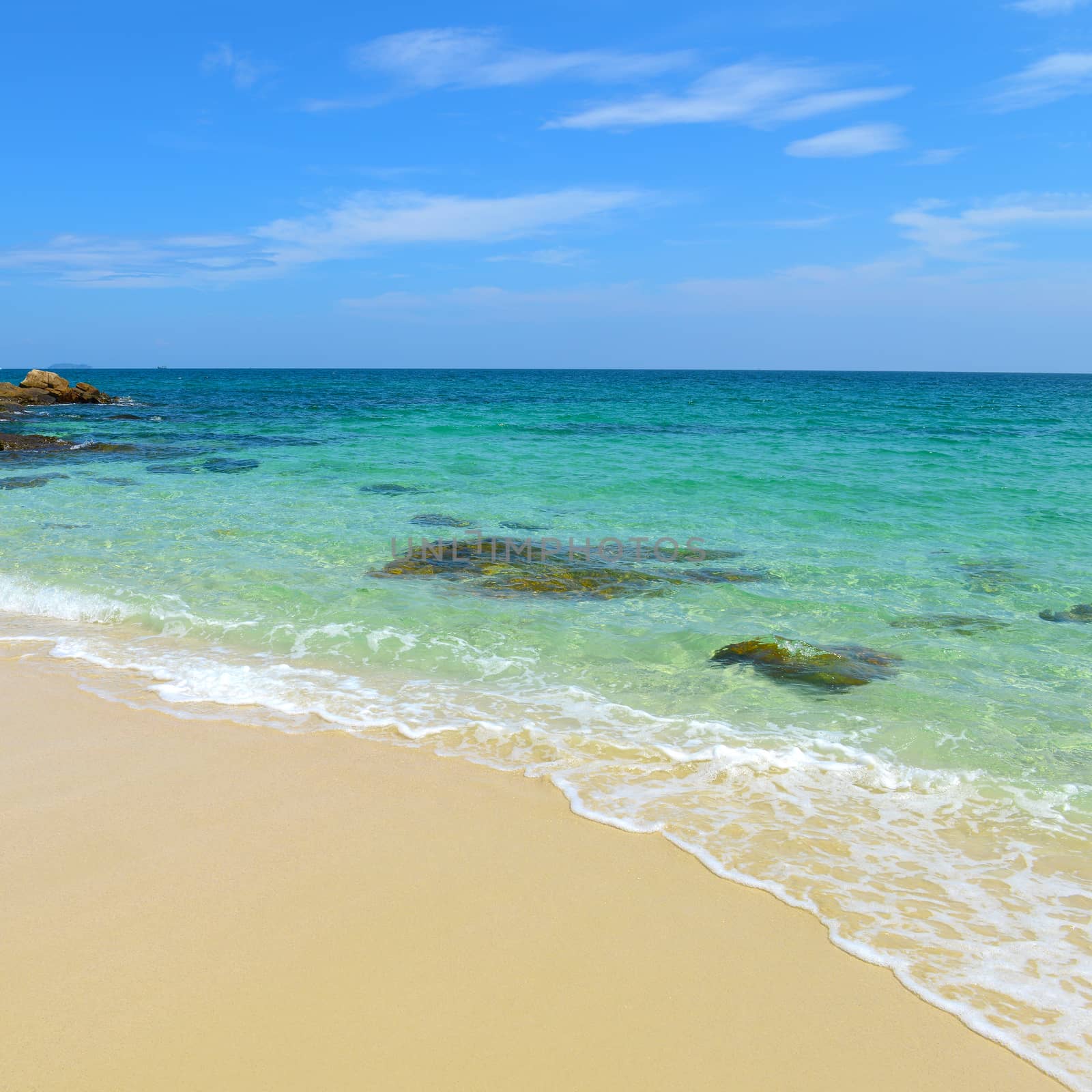 Tropical beach and sea in koh samed island Thailand  by opasstudio