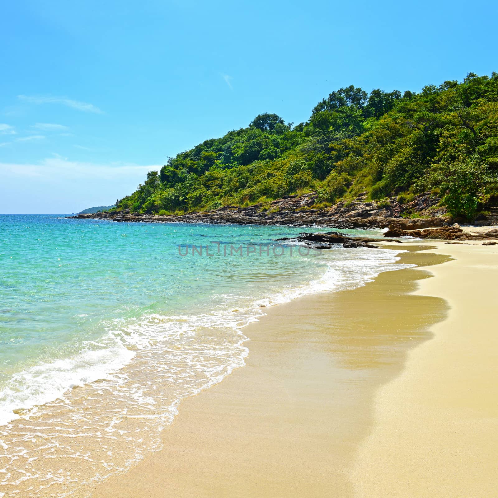 Tropical beach and sea in koh samed island Thailand  by opasstudio