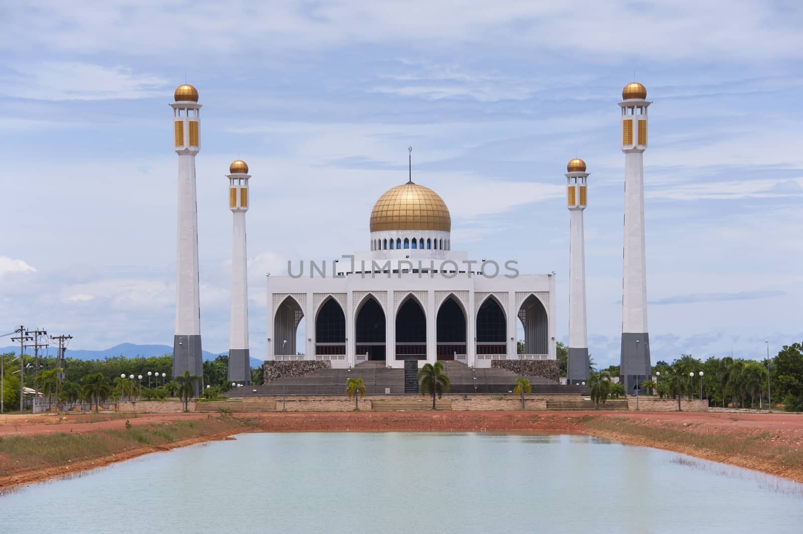 Mosque at Thailand by Surasak