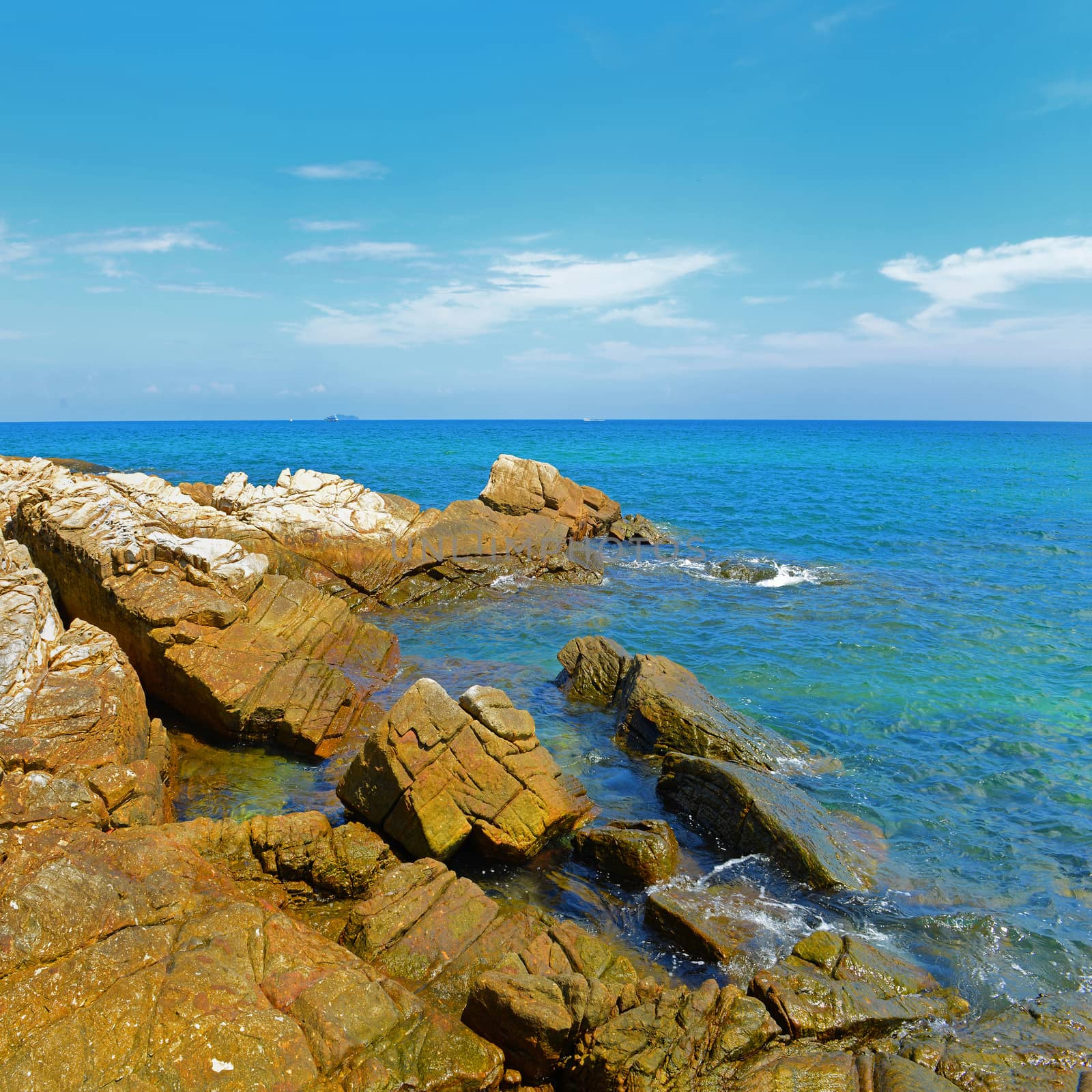 Tropical beach and sea in koh samed island Thailand  by opasstudio