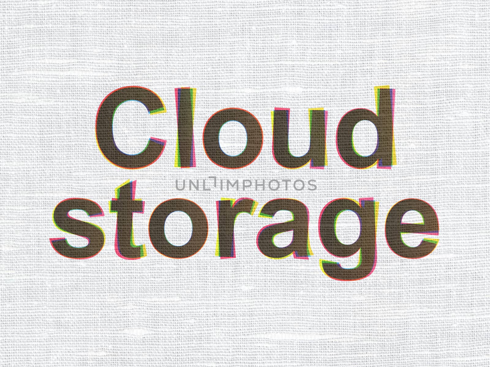 Security concept: Cloud Storage on fabric texture background by maxkabakov
