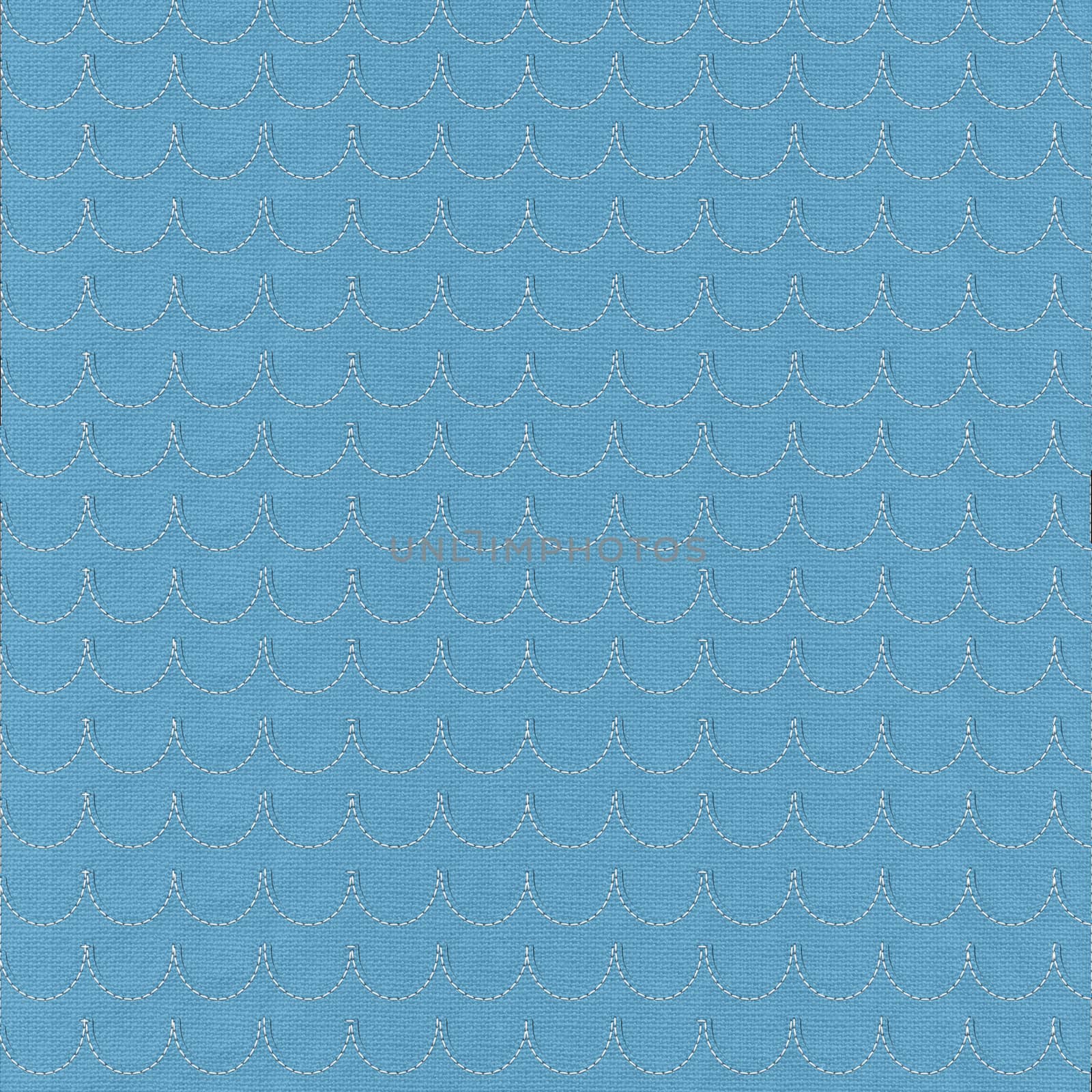 Sea seem with stitch style on fabric background by basketman23