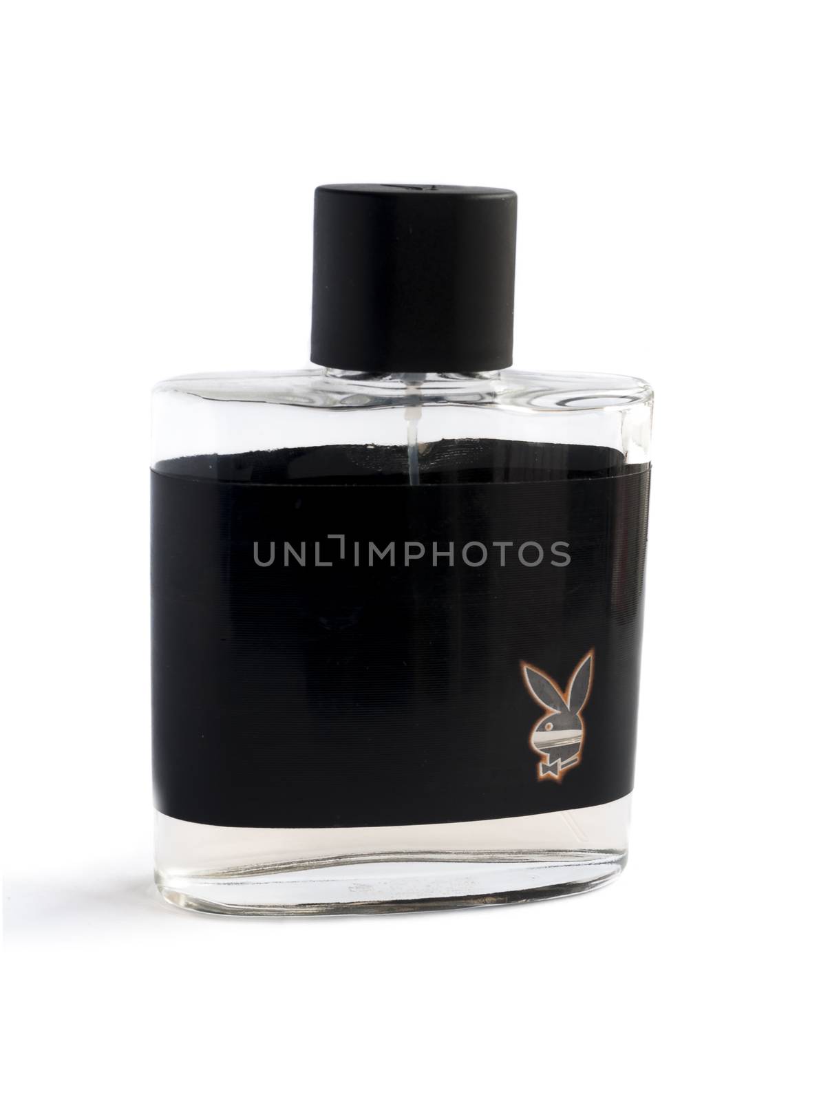 Bottle of Playboy perfume isolated On White Background by maxmitzu