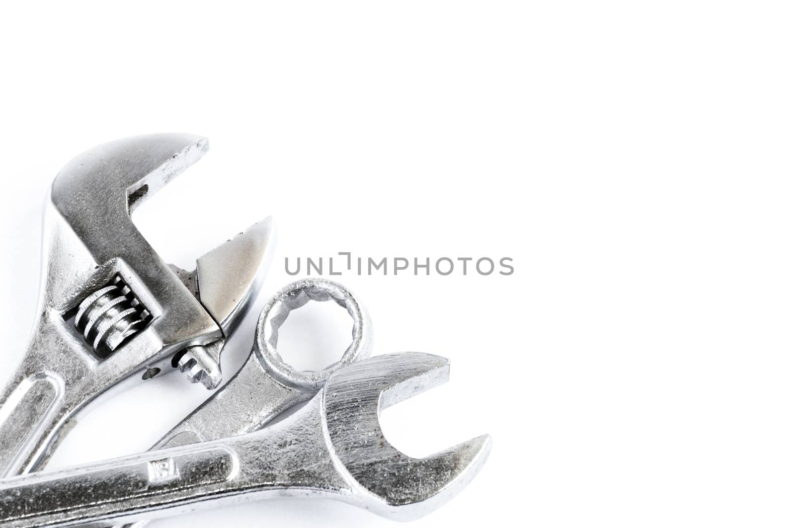 Set of tools over a white background by maxmitzu