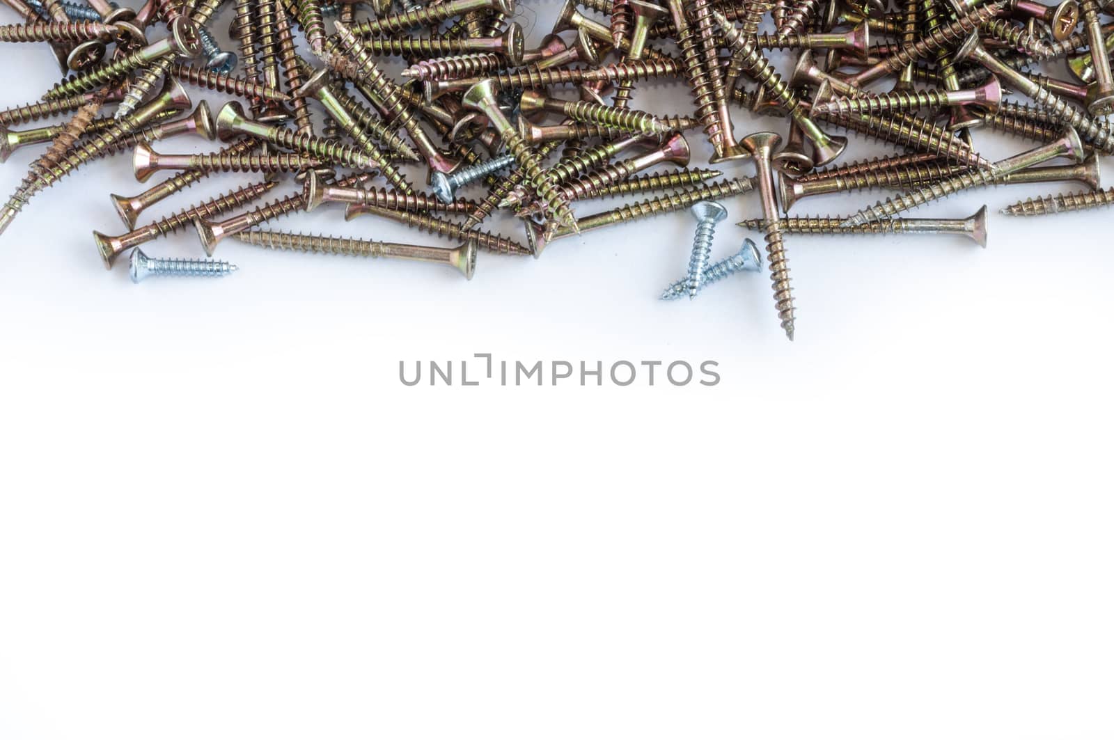 Set of screws over a white background by maxmitzu