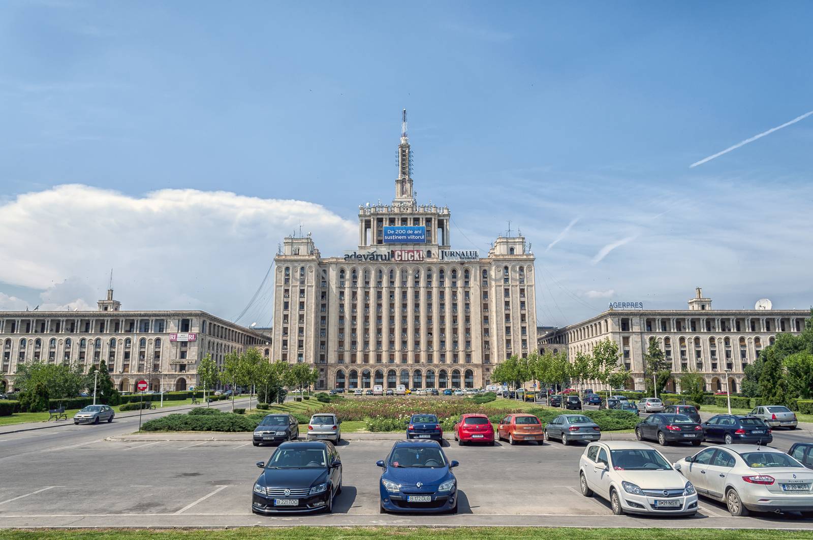 BUCHAREST, ROMANIA - June 21: The House of the Free Press on Jun by maxmitzu