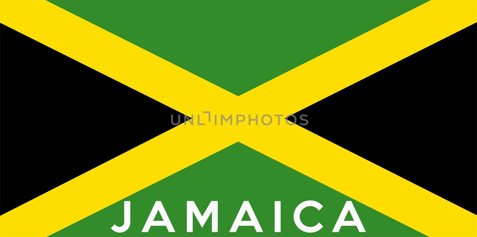 flag of Jamaica by tony4urban