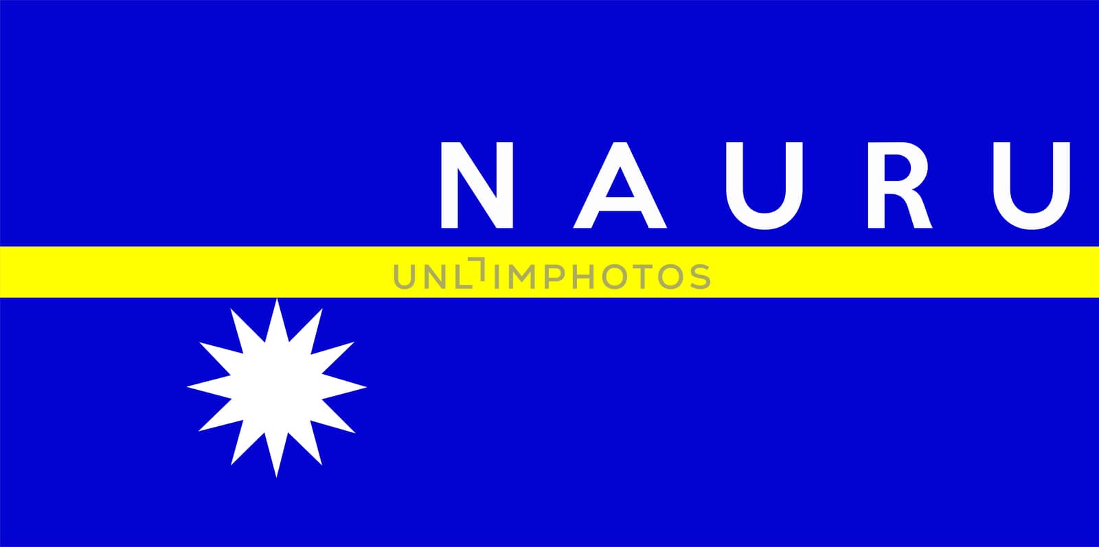 flag of Nauru by tony4urban