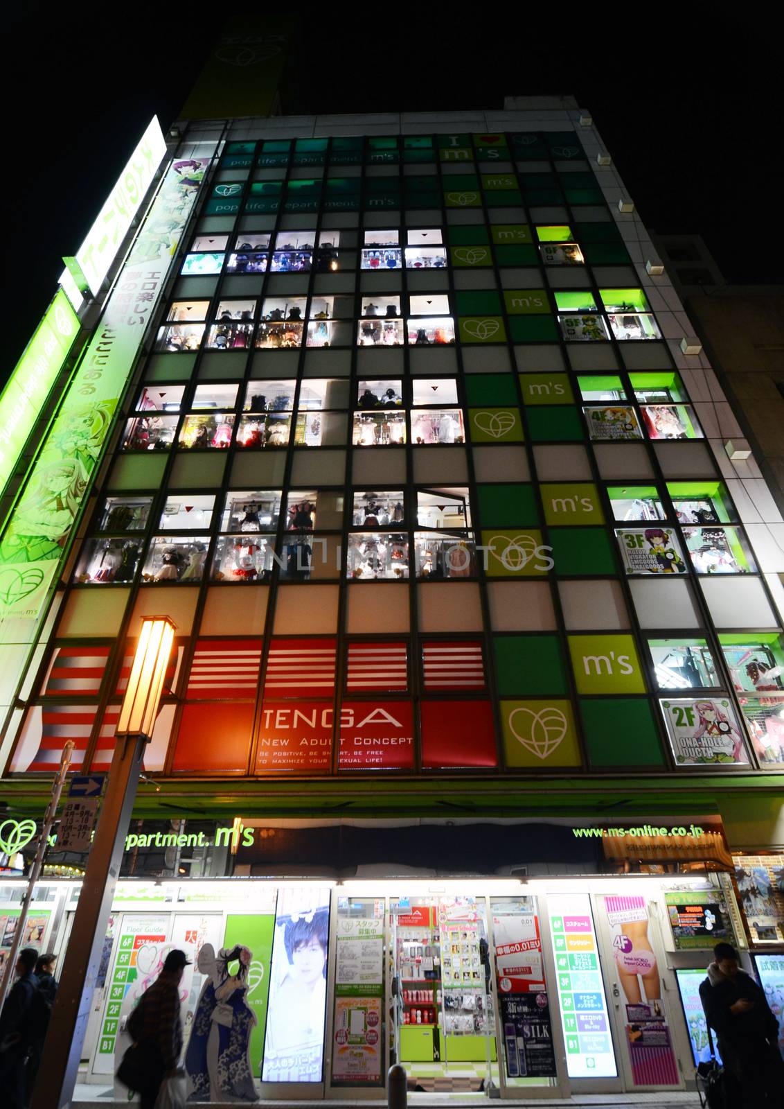 TOKYO - NOV 21: Akihabara district November 21, 2013 in Tokyo, Japan. The district is a major shopping area for electronic, computer, anime, games and otaku goods. 