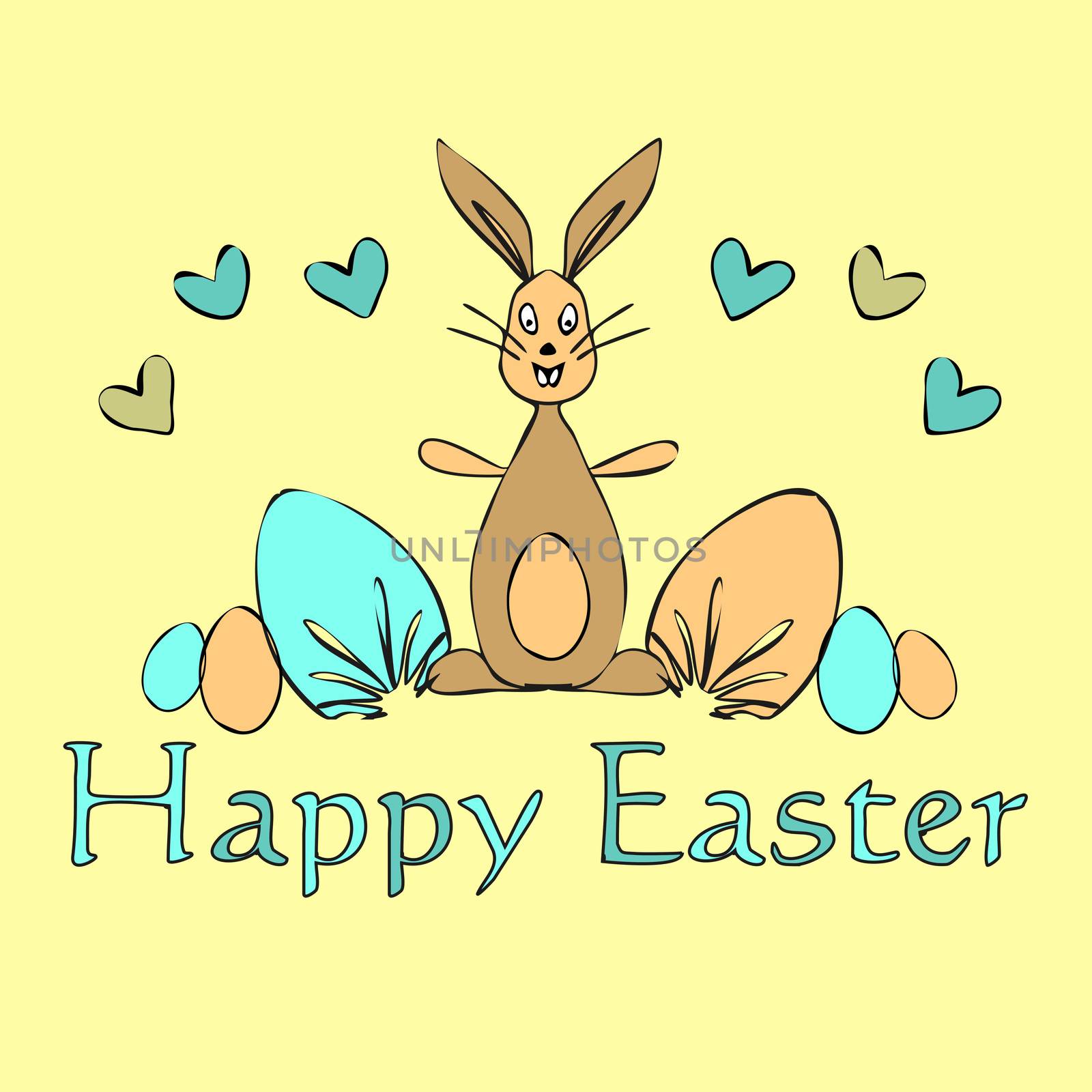 An image of a nice Happy Easter greeting card