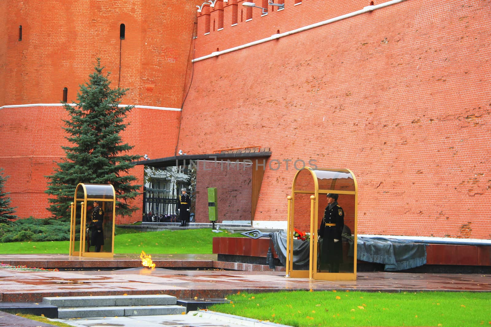 The tomb of the Unknown Soldier at the wall of Kremlin