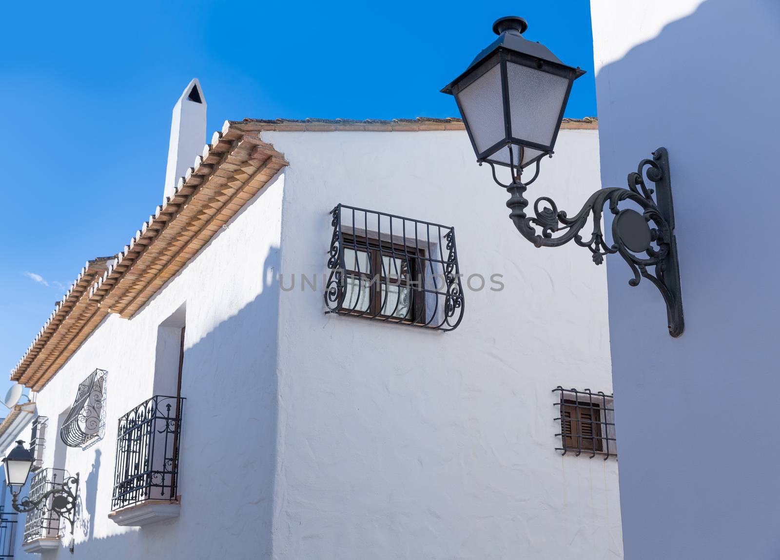 Altea old village in white typical Mediterranean at Alicante by lunamarina