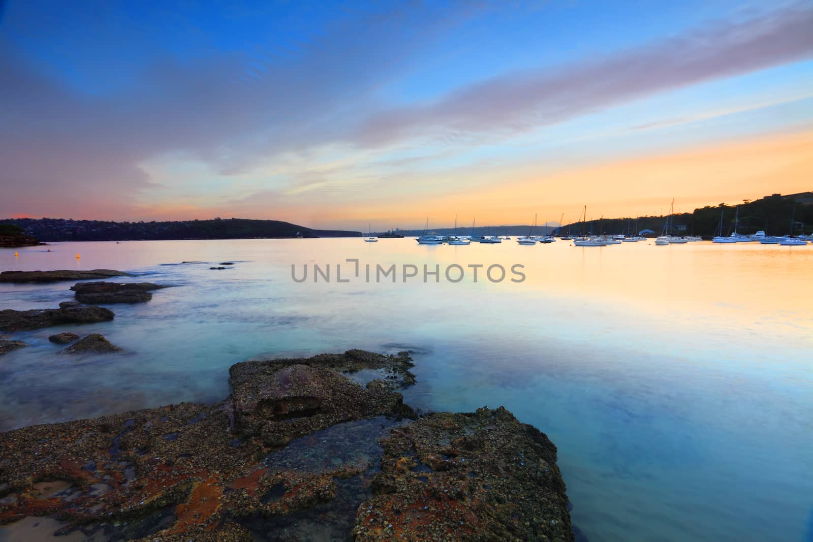 Beautiful Balmoral Beach, Mosman Australia at dawn 