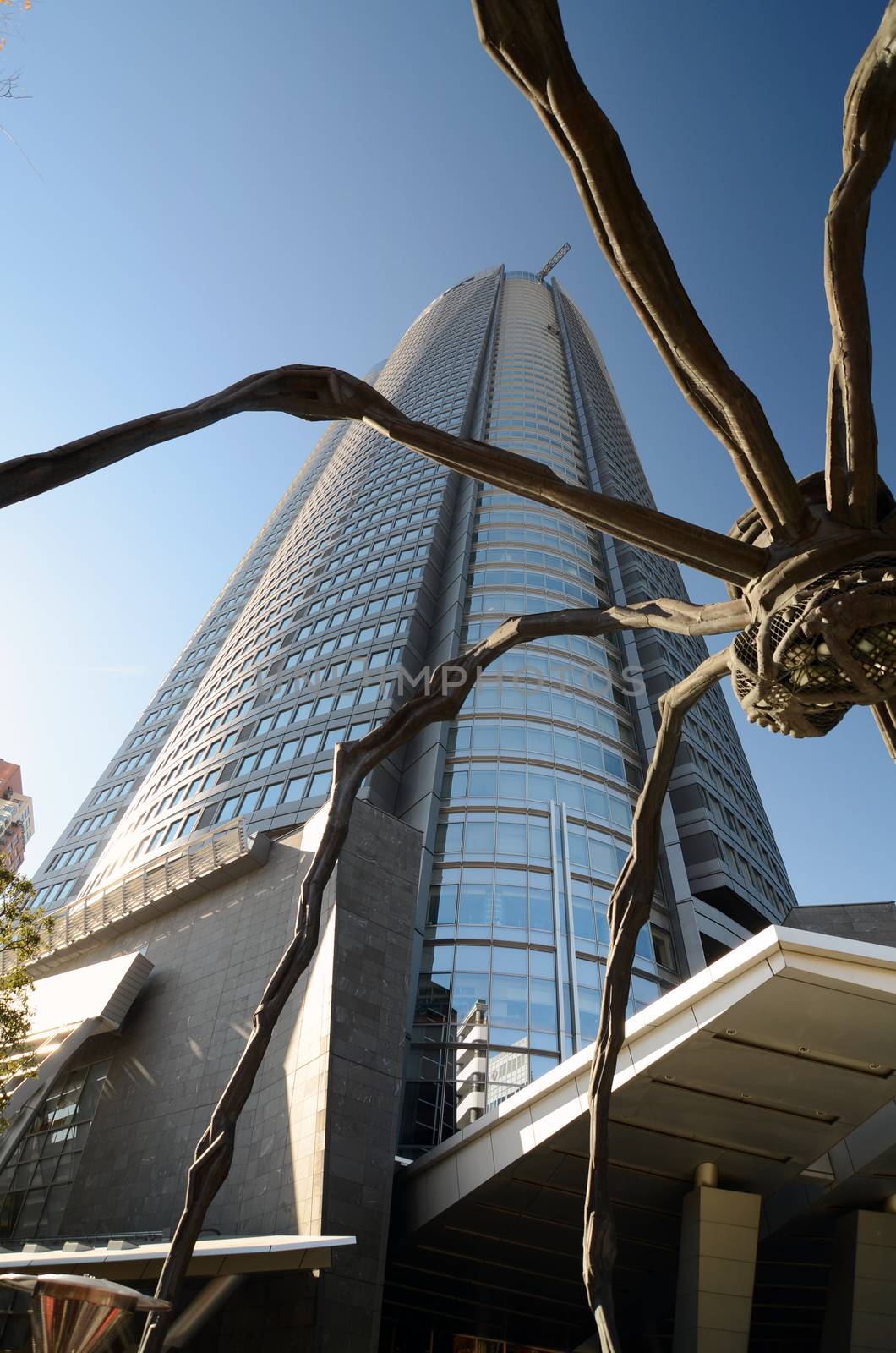 Spider statue at Roppongi Hills by siraanamwong