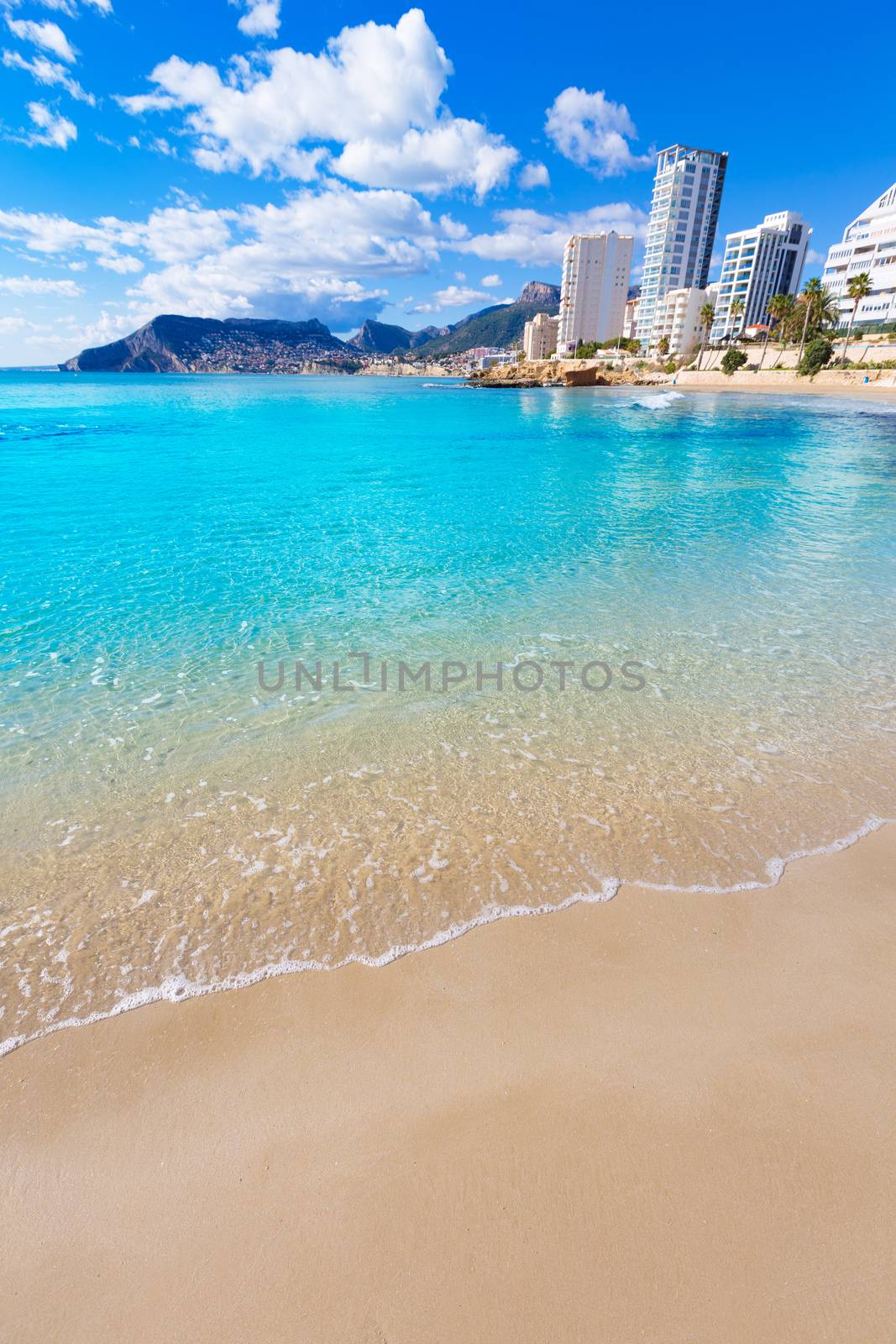 Calpe playa Cantal Roig beach near Penon Ifach Alicante by lunamarina