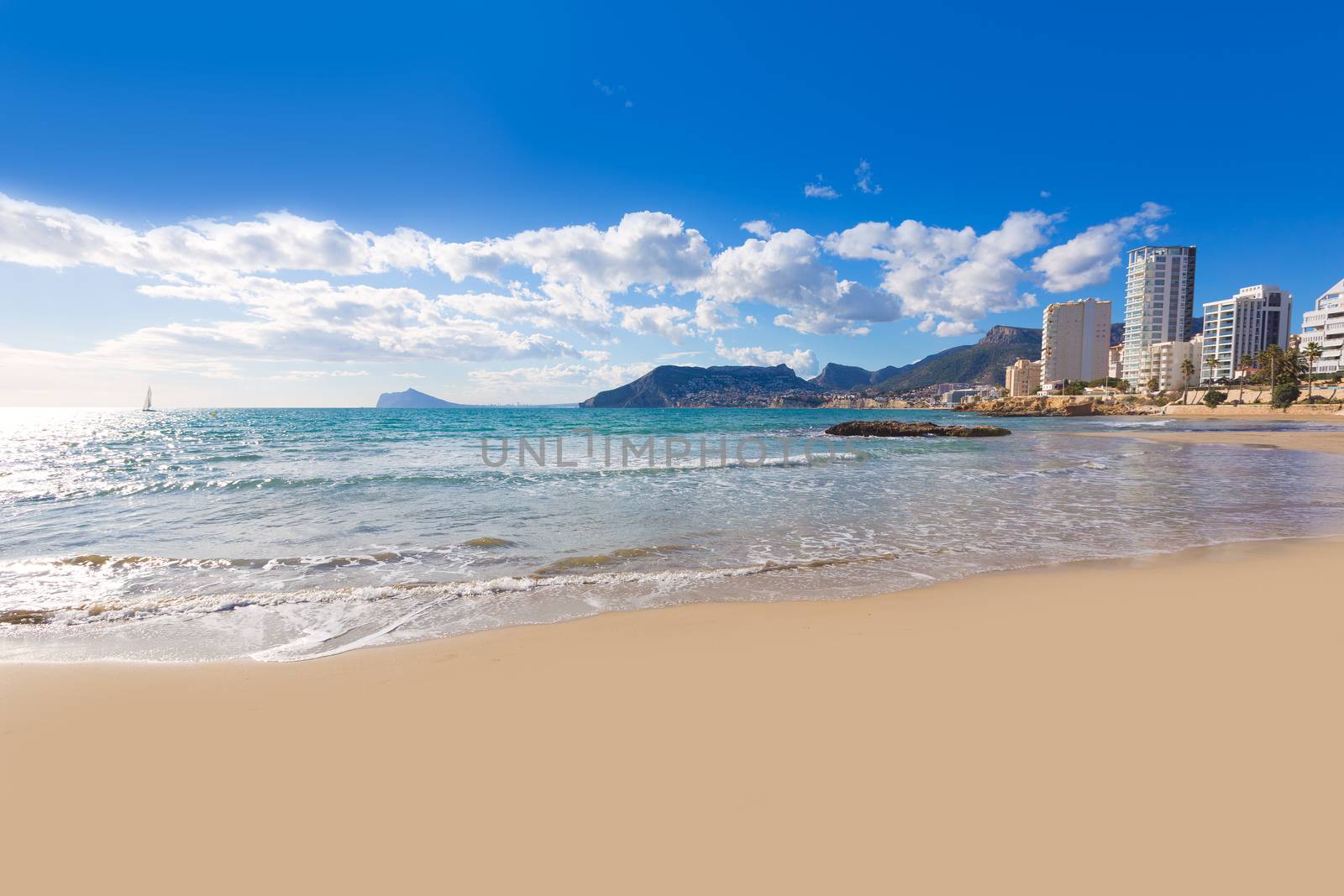 Calpe playa Cantal Roig beach near Penon Ifach Alicante by lunamarina