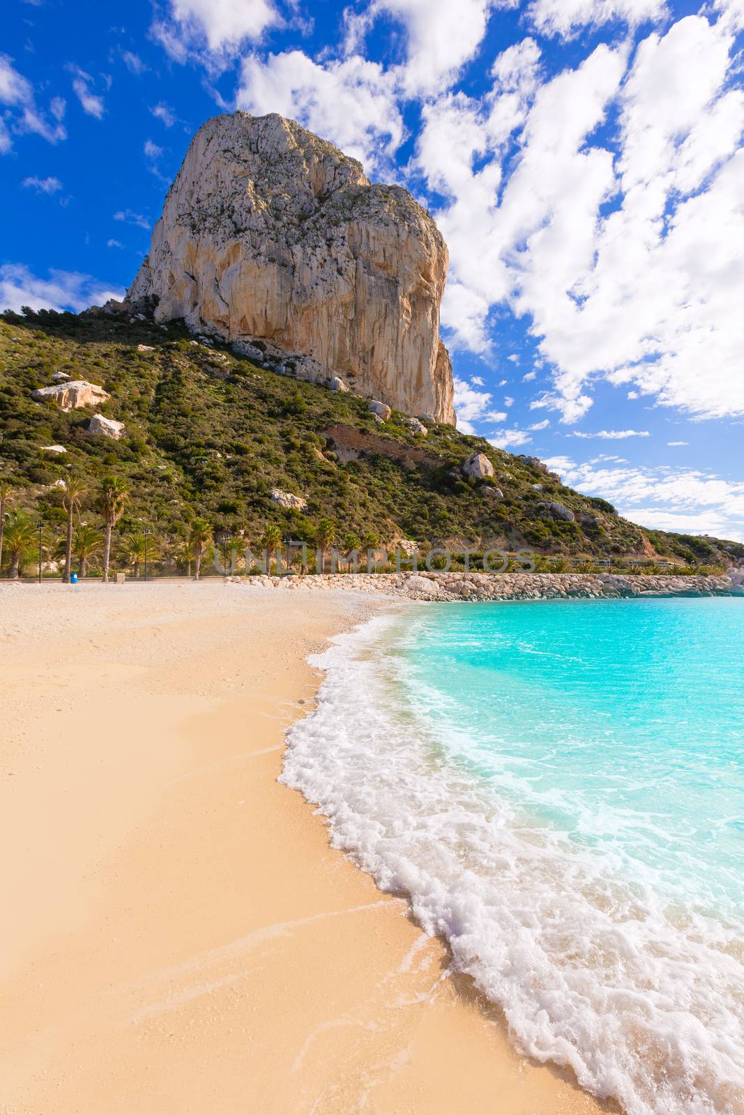 Calpe Cala el Raco beach in Mediterranean Alicante by lunamarina