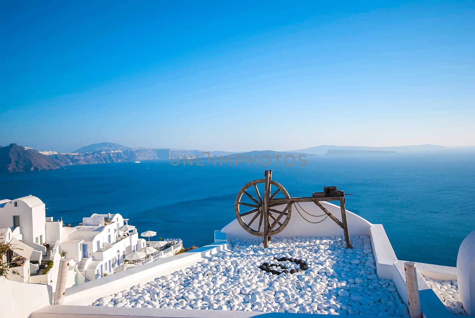 Oia Santorini Greece famous with romantic and beautiful sunsets