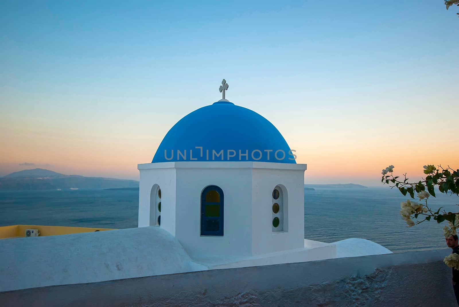 Oia Santorini Greece famous with romantic and beautiful sunsets