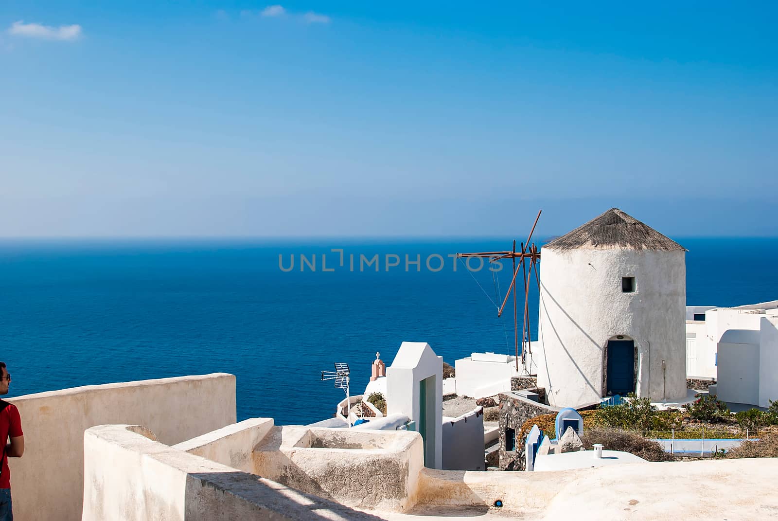 Oia Santorini Greece famous with romantic and beautiful sunsets