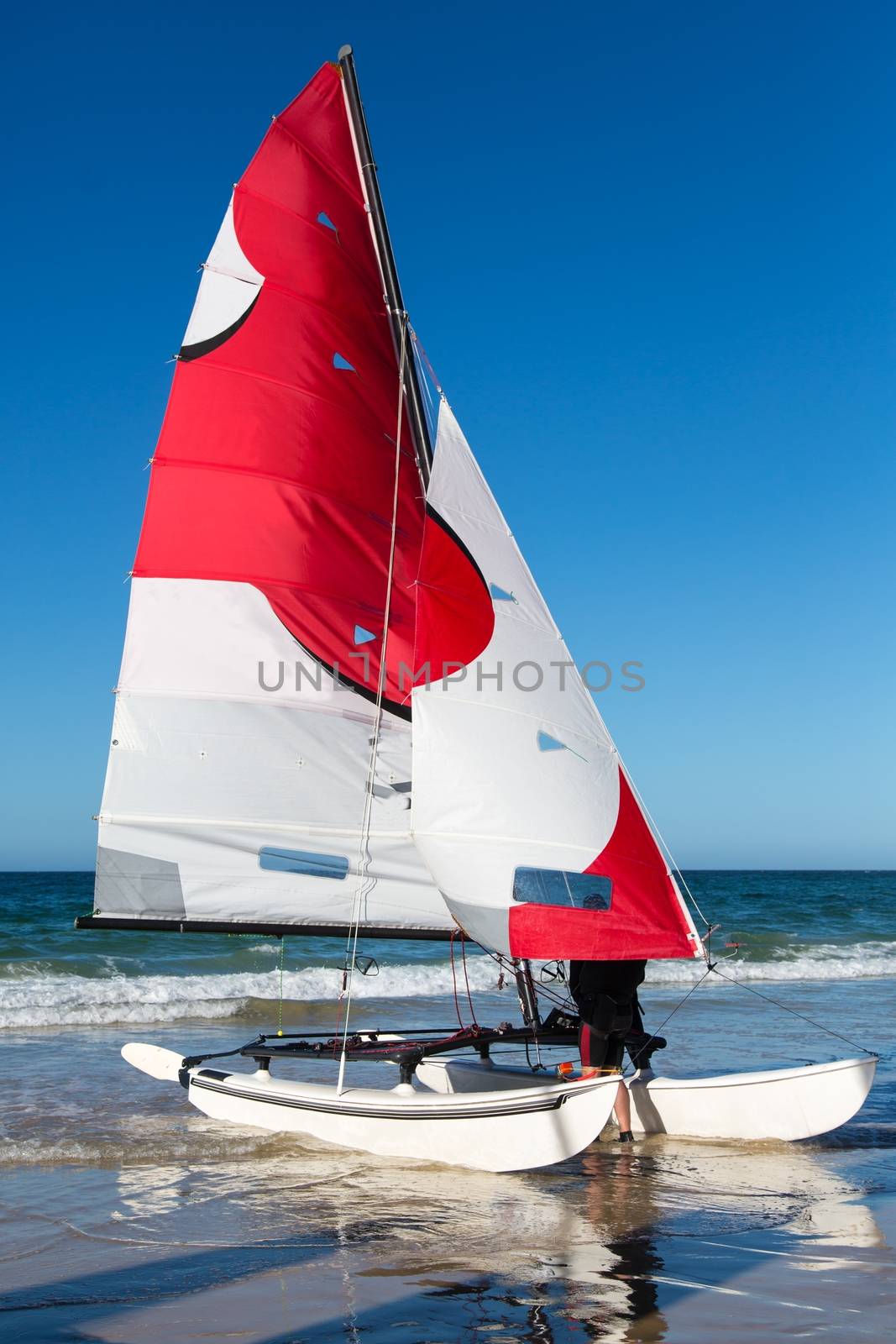 Catamaran Sailing Boat by fouroaks