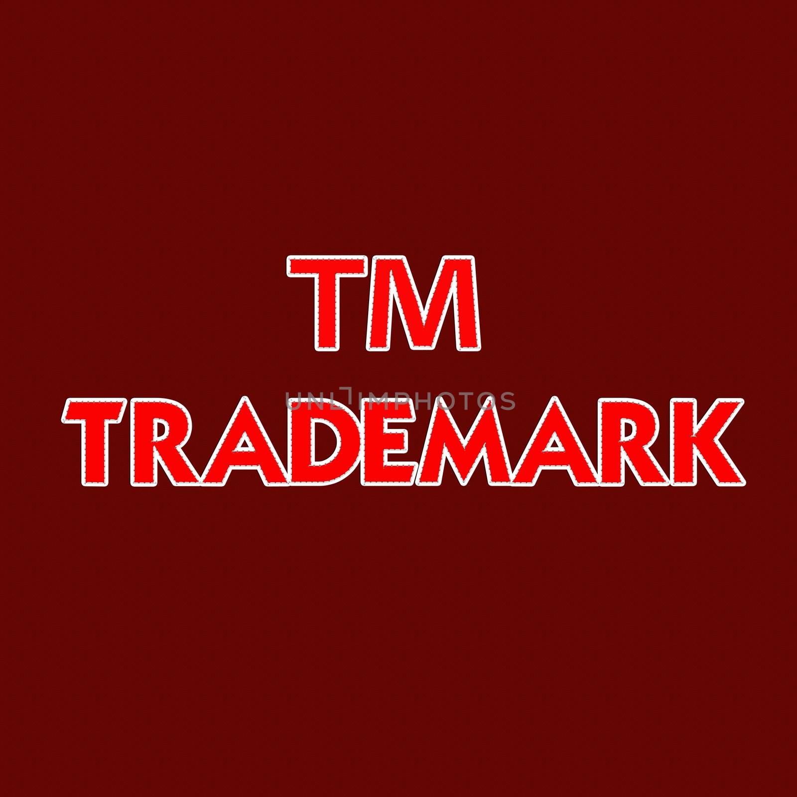 Copyright registered and trademark symbols isolated over white w by basketman23