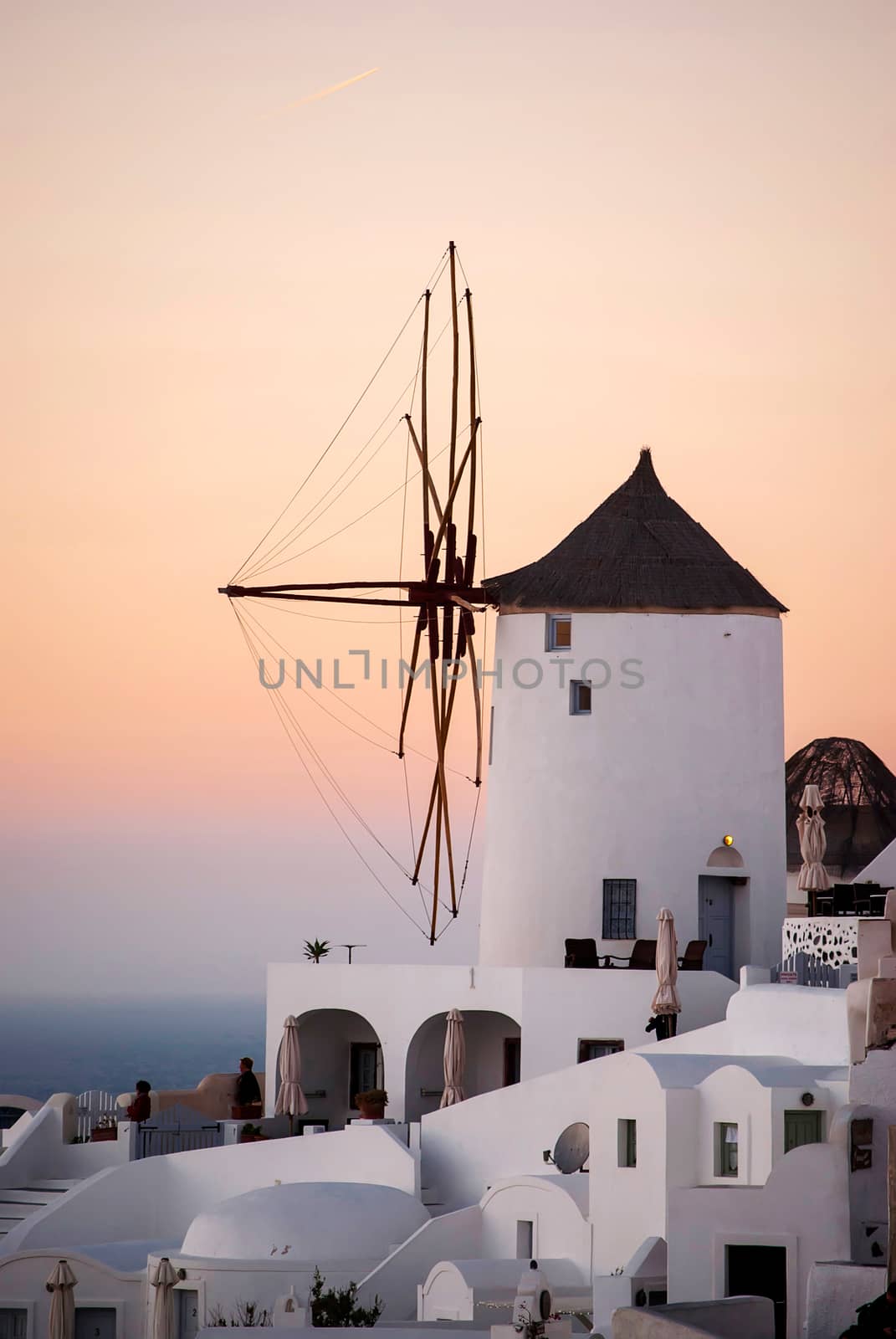 Oia Santorini Greece famous with romantic and beautiful sunsets