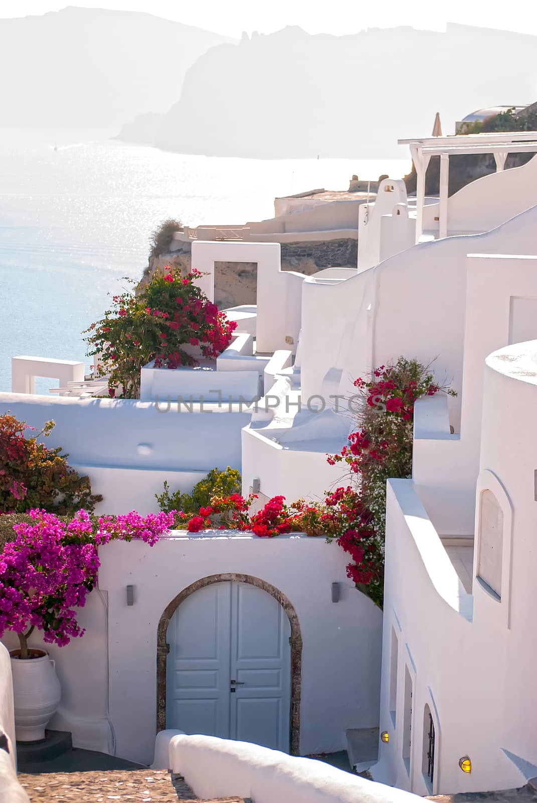 Oia Santorini Greece famous with romantic and beautiful sunsets