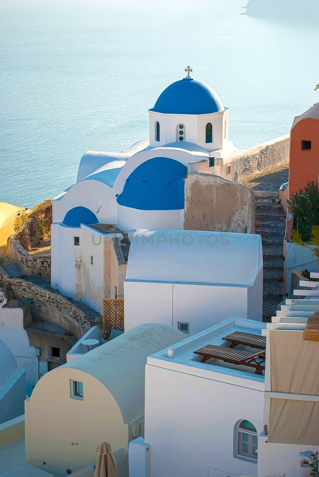 Oia Santorini Greece famous with romantic and beautiful sunsets