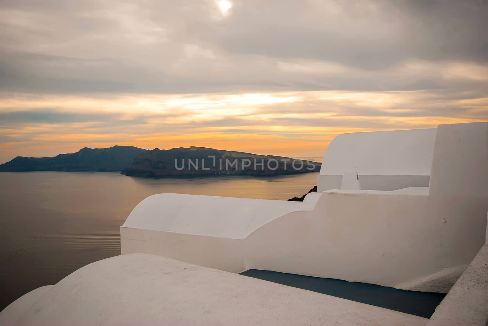 Oia Santorini Greece famous with romantic and beautiful sunsets