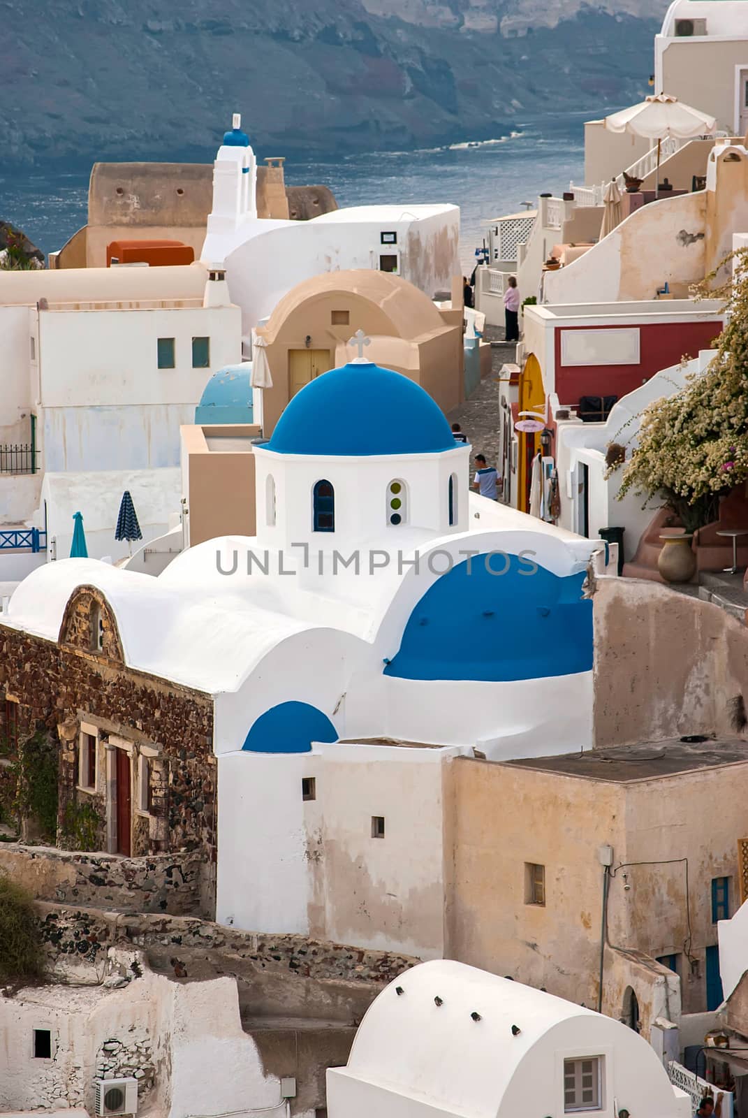 Oia Santorini Greece famous with romantic and beautiful sunsets