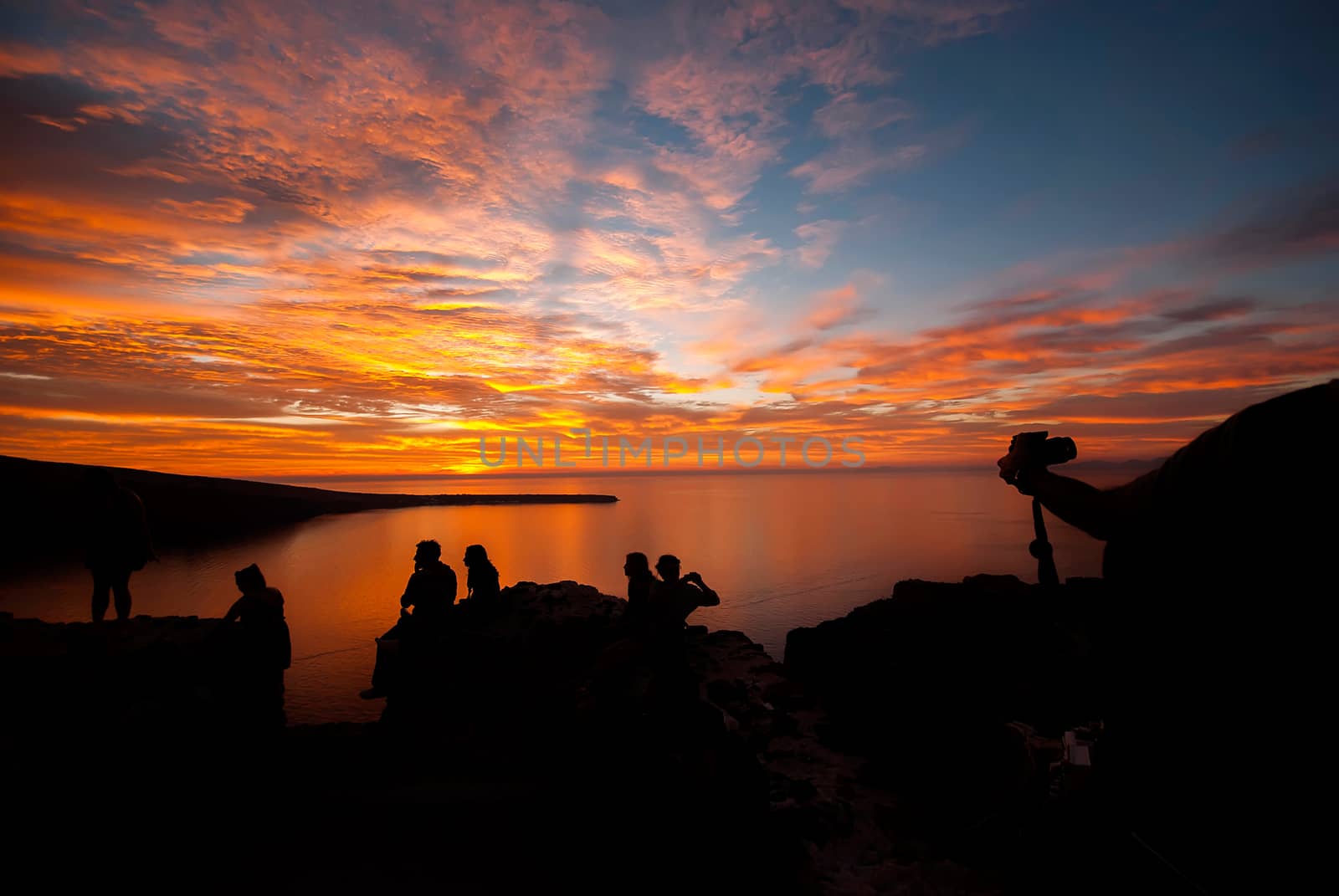 Oia Santorini Greece famous with romantic and beautiful sunsets