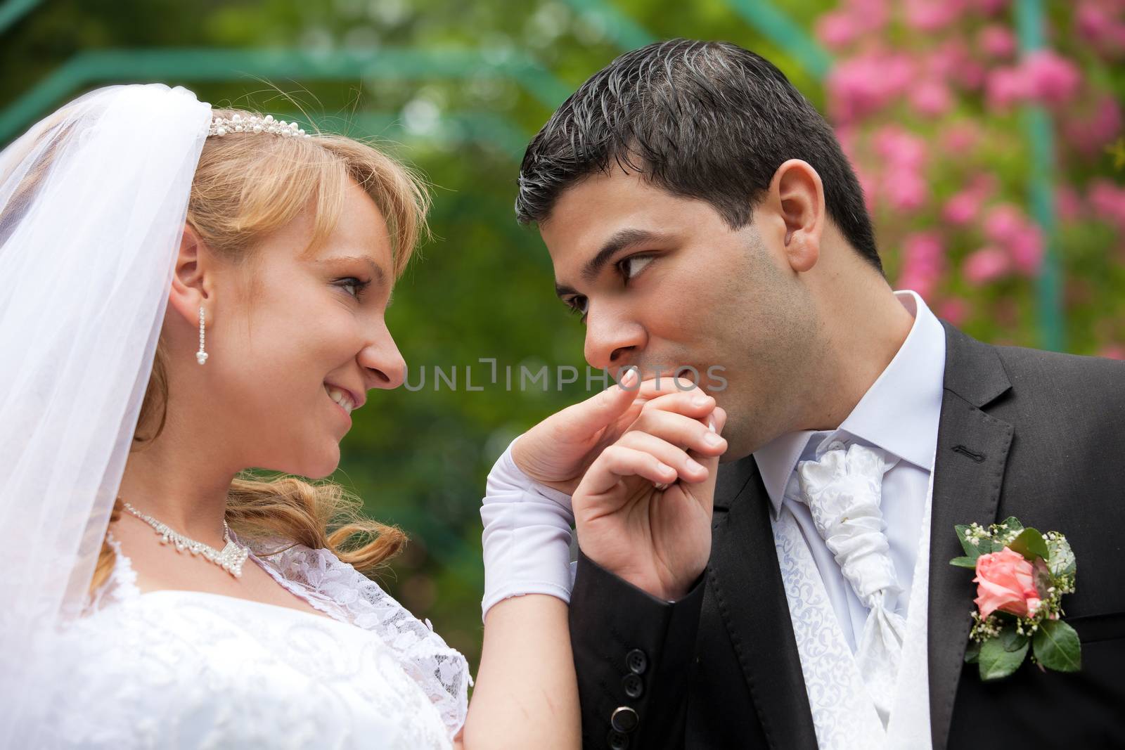 bride and groom at the wedding