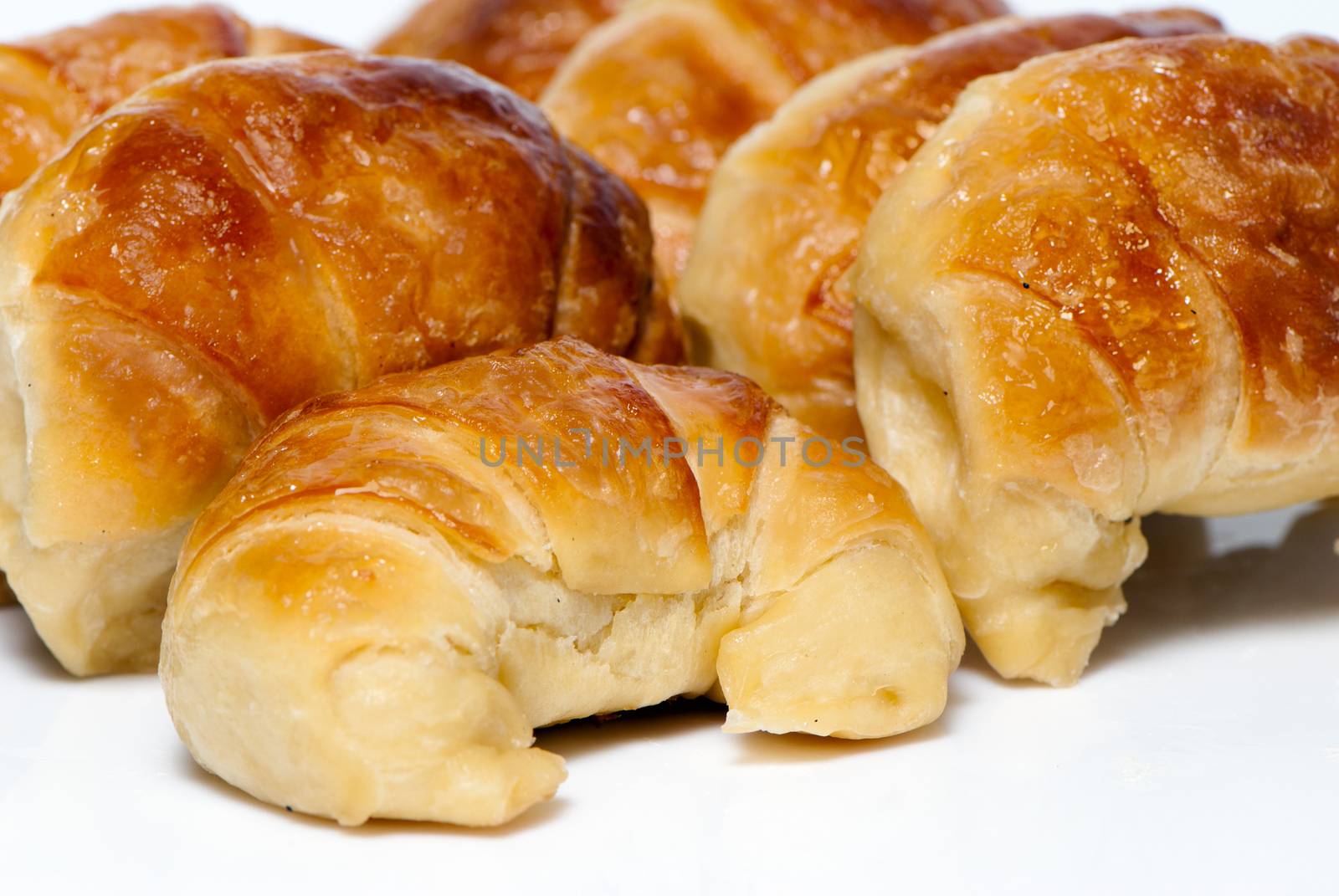 Croissant on a light background