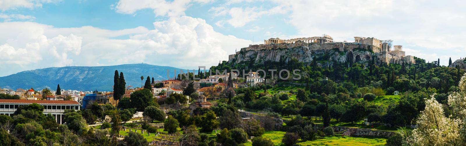 Overview of Acropolis in Athens, Greece by AndreyKr