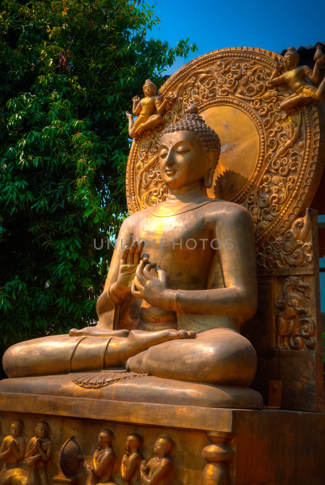 Thai style buddist temple