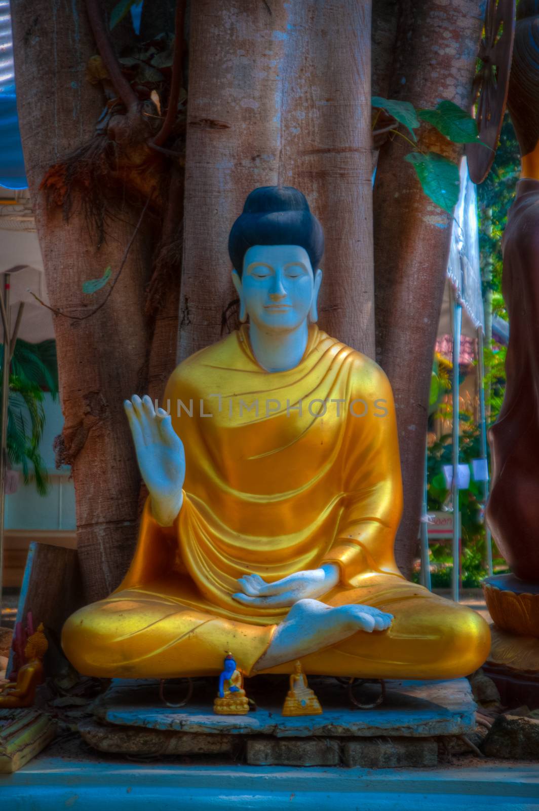 Thai style buddist temple