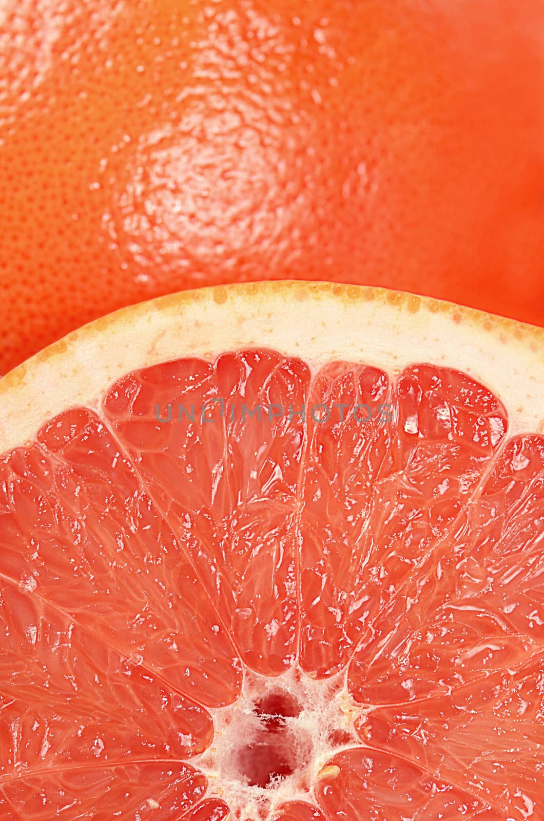 The fresh grapefruit as a background closeup