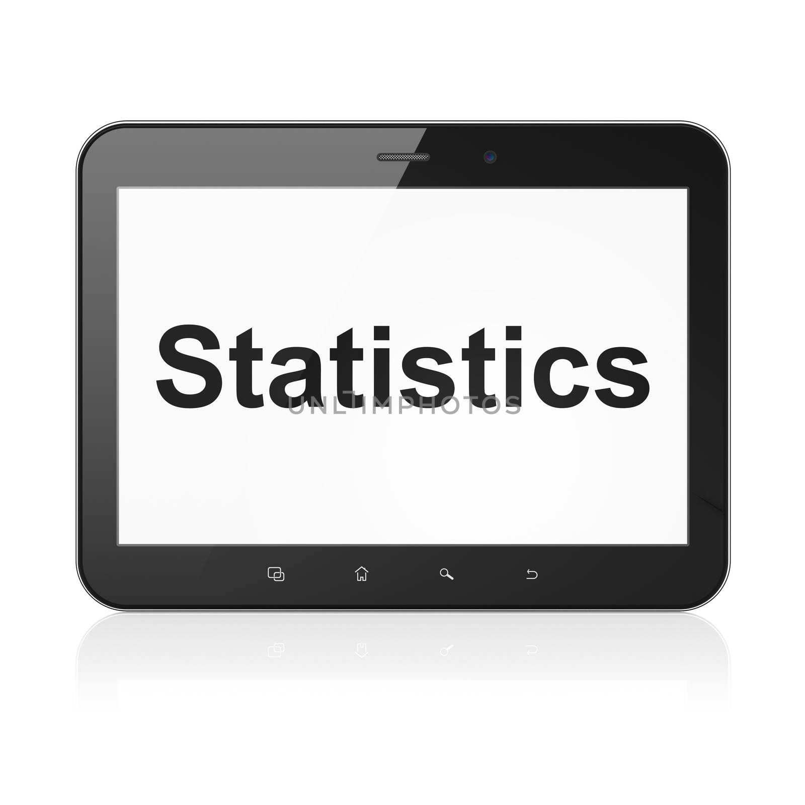 Business concept: Statistics on tablet pc computer by maxkabakov