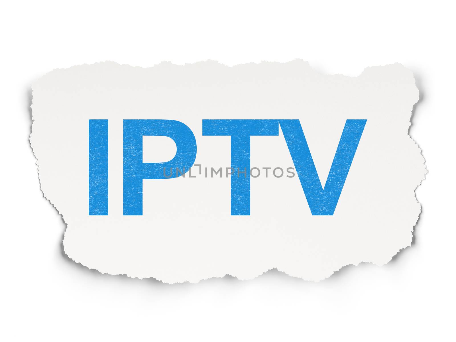 Web design concept: IPTV on Paper background by maxkabakov